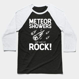 Meteor Showers Rock Baseball T-Shirt